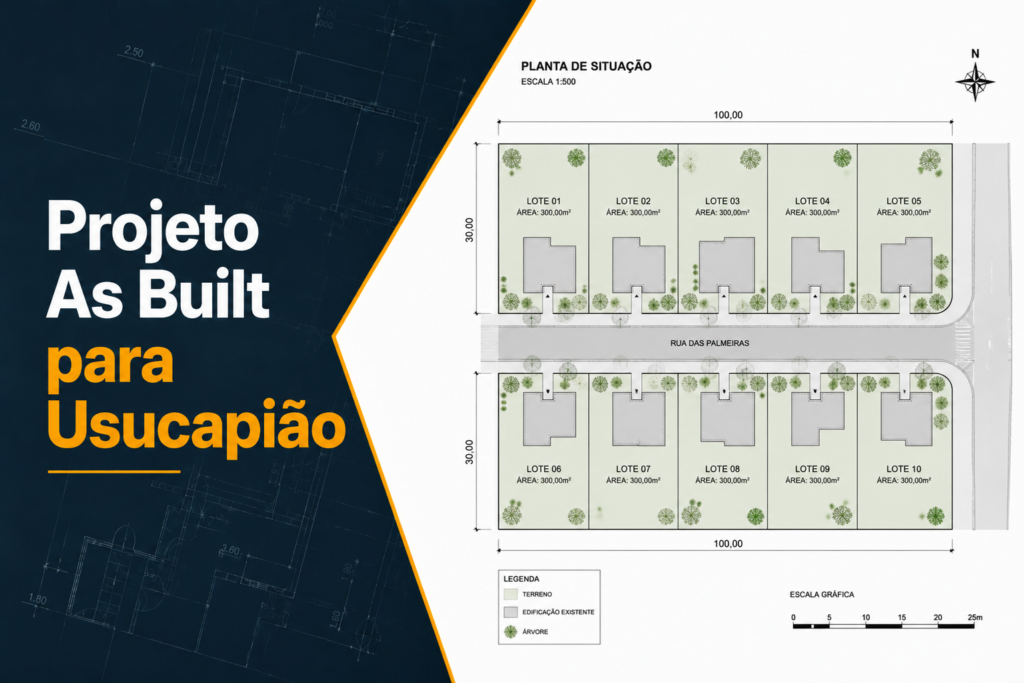 Projeto As Built para Usucapião judicial